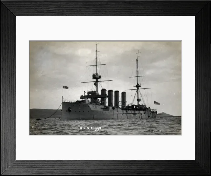 Framed Print : HMS Argyll, British protected cruiser Framed Print : HMS Argyll, British protected cruiser