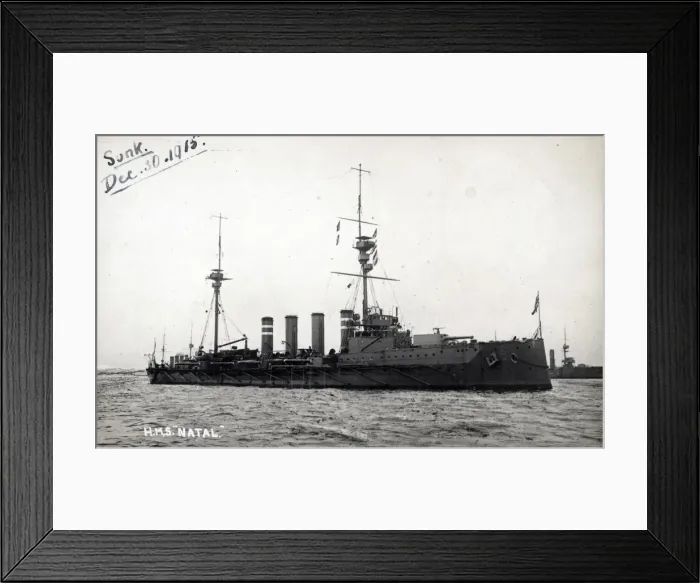 Framed Print : HMS Natal, British protected cruiser Framed Print : HMS Natal, British protected cruiser