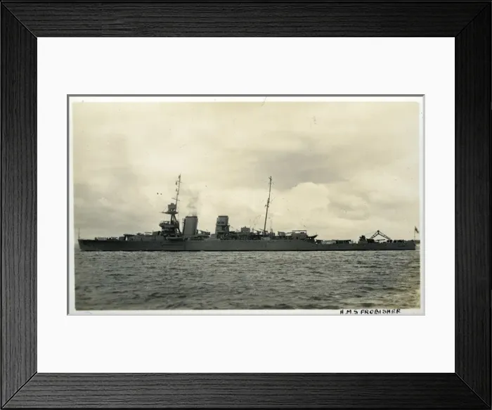 Framed Print : HMS Frobisher, British heavy cruiser Framed Print : HMS Frobisher, British heavy cruiser