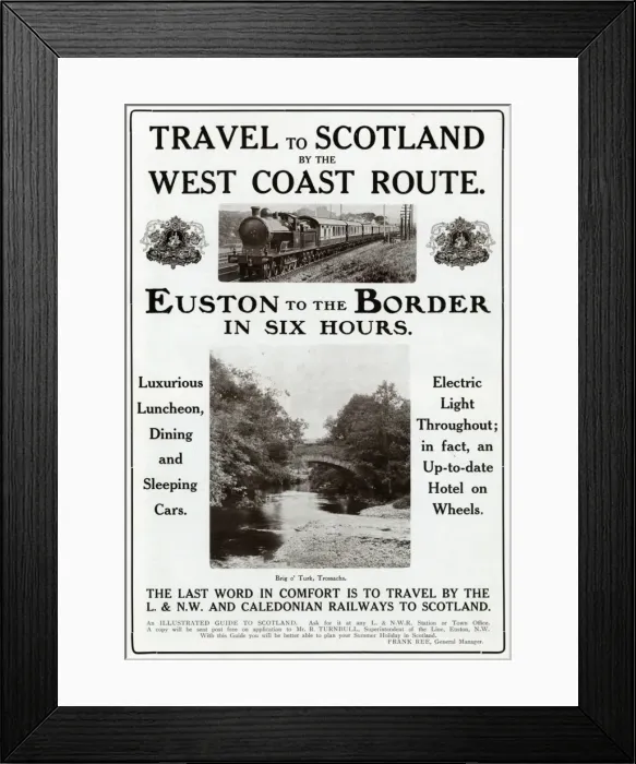 Framed Print : Travel to Scotland by West Coast route Framed Print : Travel to Scotland by West Coast route