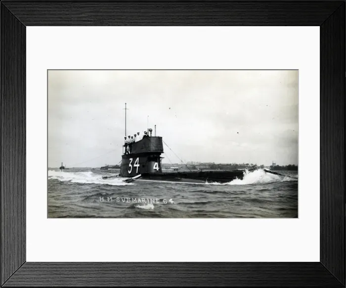 Framed Print : British submarine HMS C4 Framed Print : British submarine HMS C4