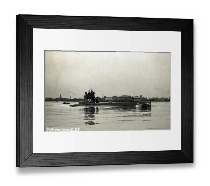 Framed Print : British submarine HMS C35 Framed Print : British submarine HMS C35