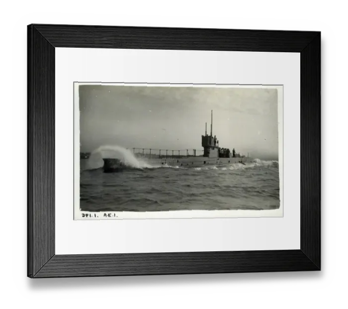 Framed Print : Australian submarine AE1, WW1 Framed Print : Australian submarine AE1, WW1