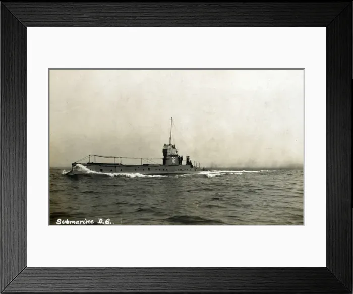 Framed Print : British submarine HMS D6, WW1 Framed Print : British submarine HMS D6, WW1