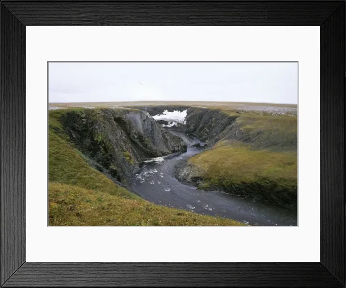 Framed Print : River Obrivistaya - very close to Kara sea shore Framed Print : River Obrivistaya - very close to Kara sea shore
