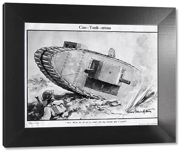 Can-Tankerous by Bruce Bairnsfather, WW1 cartoon