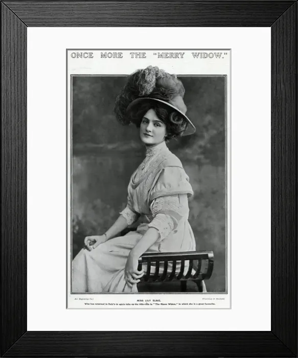 Framed Print : Lily Elsie Framed Print : Lily Elsie
