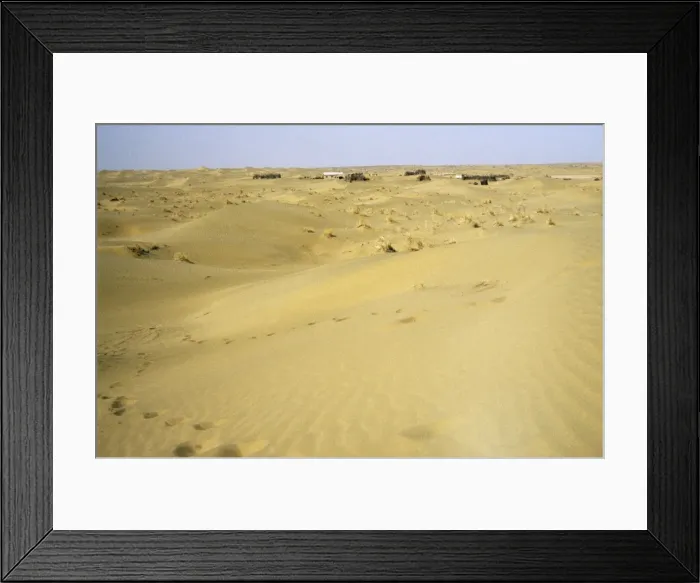 Framed Print : Village Arba - in sand dunes of Central Karakum desert Framed Print : Village Arba - in sand dunes of Central Karakum desert