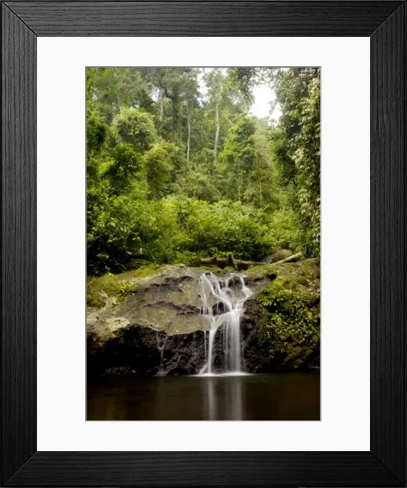 Framed Print : A waterfall and a small pool near river Danum Framed Print : A waterfall and a small pool near river Danum