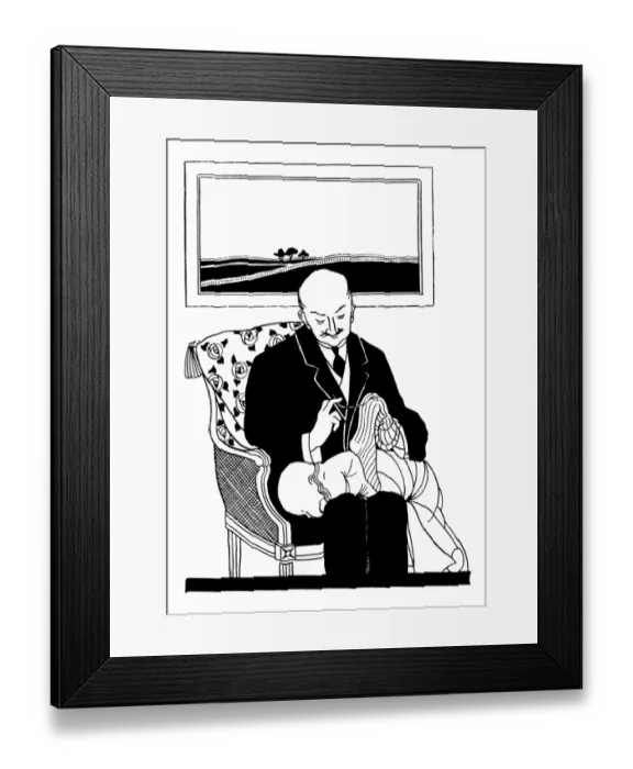 Framed Print : Sock darning by men, WW1
