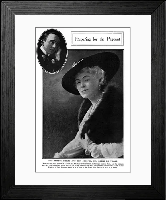 Framed Print : Elspeth Phelps and Reggie de Veulle, 1917