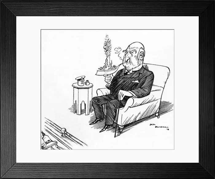Framed Print : 1960 by H. M. Bateman, WW1 cartoon