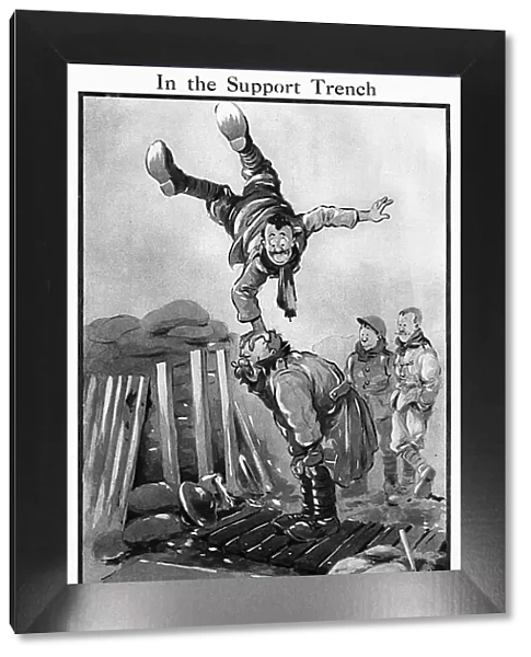 In the support trench by Bruce Bairnsfather, WW1 cartoon