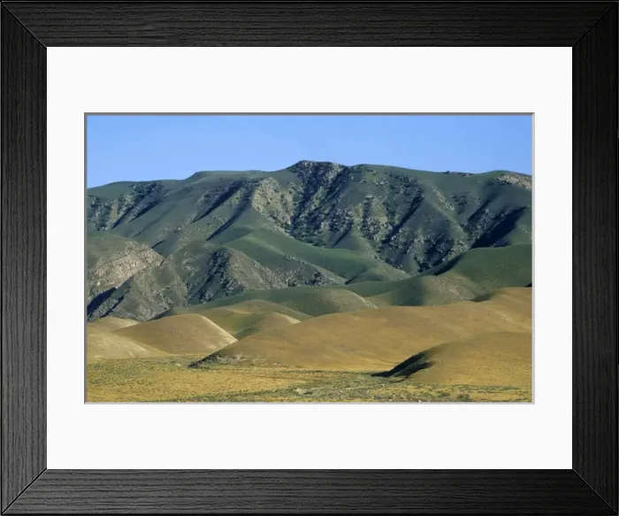 Framed Print : Kopetdag mountains - foothills - evening Framed Print : Kopetdag mountains - foothills - evening