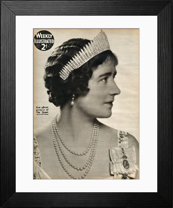 Framed Print : Queen Elizabeth consort 1937 Framed Print : Queen Elizabeth consort 1937