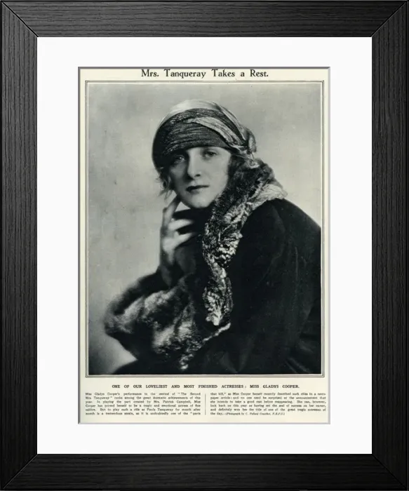 Framed Print : Gladys Cooper Framed Print : Gladys Cooper