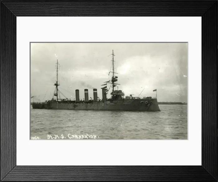 Framed Print : HMS Carnarvon, British armoured cruiser Framed Print : HMS Carnarvon, British armoured cruiser