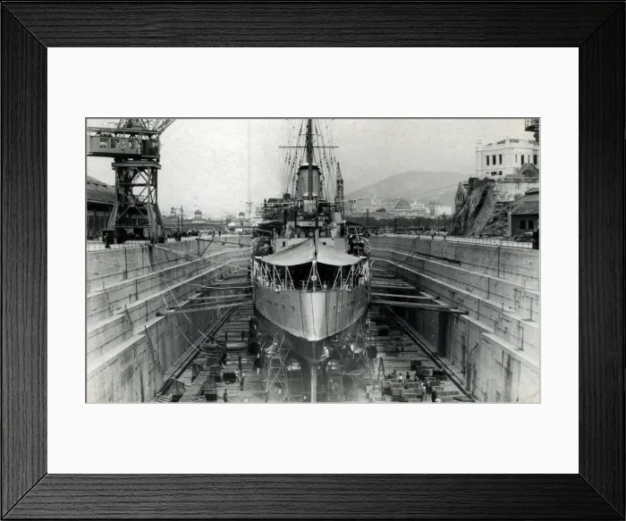 Framed Print : HMS Exeter, British heavy cruiser, WW2 Framed Print : HMS Exeter, British heavy cruiser, WW2