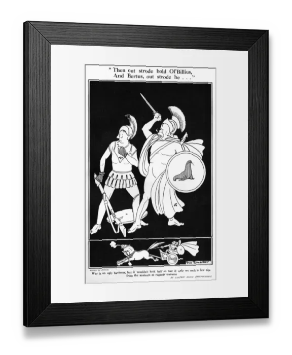 Framed Print : Bold Ol Billius, by Bairnsfather Framed Print : Bold Ol Billius, by Bairnsfather