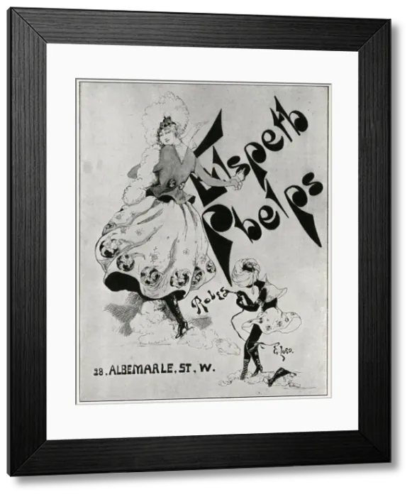 Framed Print : Advertisement for Elspeth Phelps, WW1 fashion