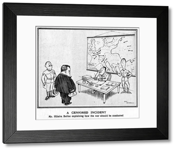 Framed Print : A Censored Incident by H. M. Bateman Framed Print : A Censored Incident by H. M. Bateman