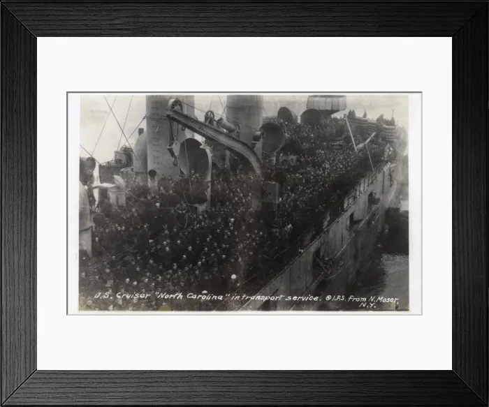 Framed Print : USS North Carolina, American armoured cruiser Framed Print : USS North Carolina, American armoured cruiser