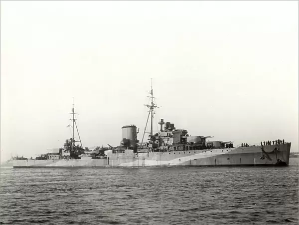 HMS Ajax, British light cruiser, WW2