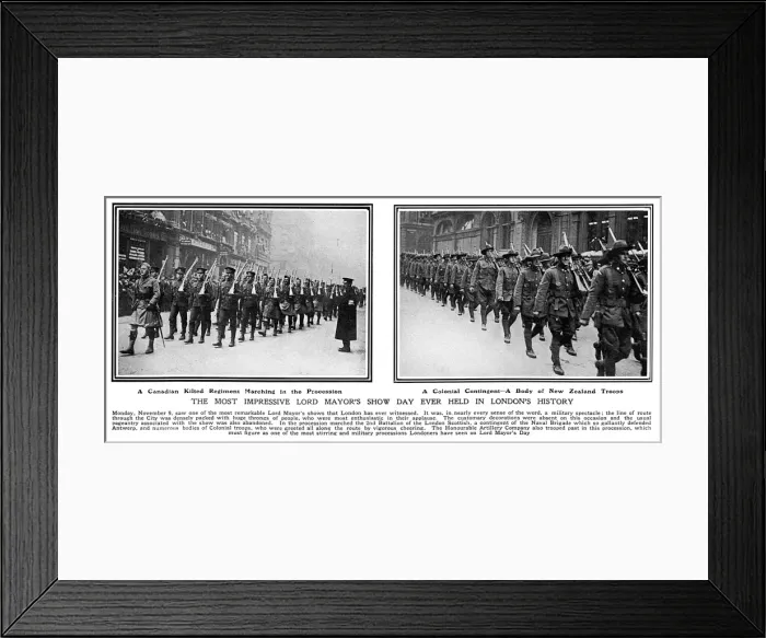 Framed Print : Lord Mayors Show, 1914 Framed Print : Lord Mayors Show, 1914