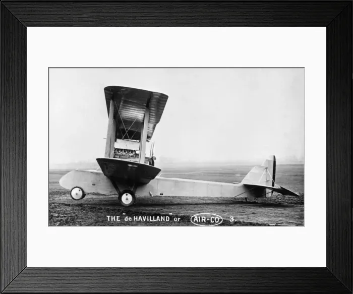 Framed Print : De Havilland Airco British biplane Framed Print : De Havilland Airco British biplane
