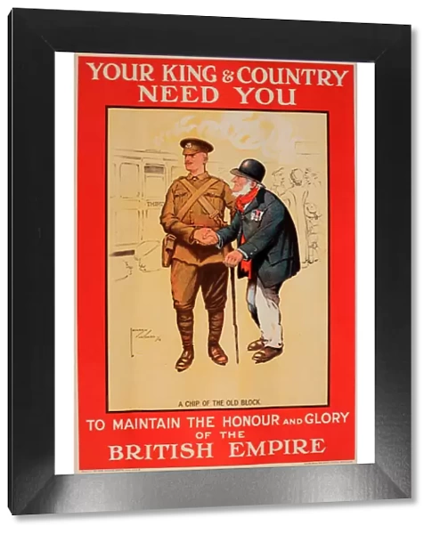 WWI Poster, Your King & Country Need You