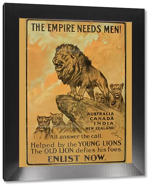 WWI Poster, The Empire Needs Men