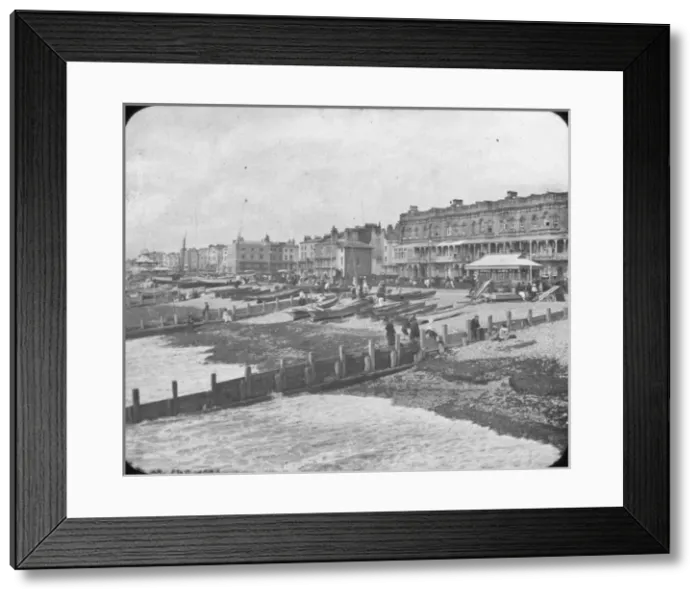 Framed Print : South Coast of England - Worthing from the Pier, Sussex Framed Print : South Coast of England - Worthing from the Pier, Sussex