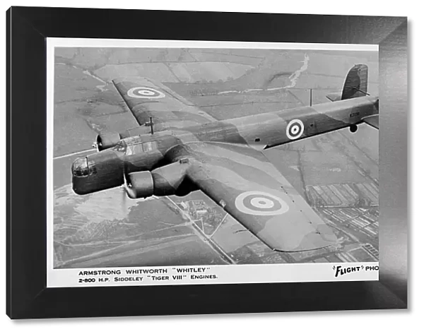 Armstrong Whitworth Whitley medium bomber plane