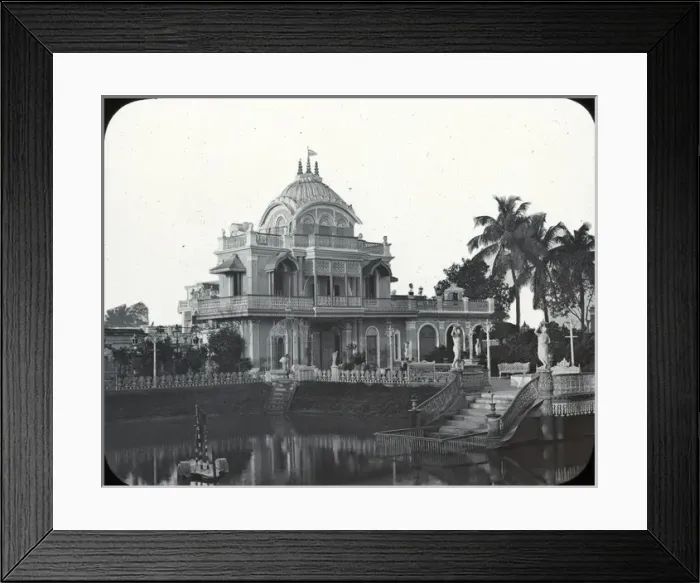 Framed Print : India - Lake view of Jain Temple Framed Print : India - Lake view of Jain Temple
