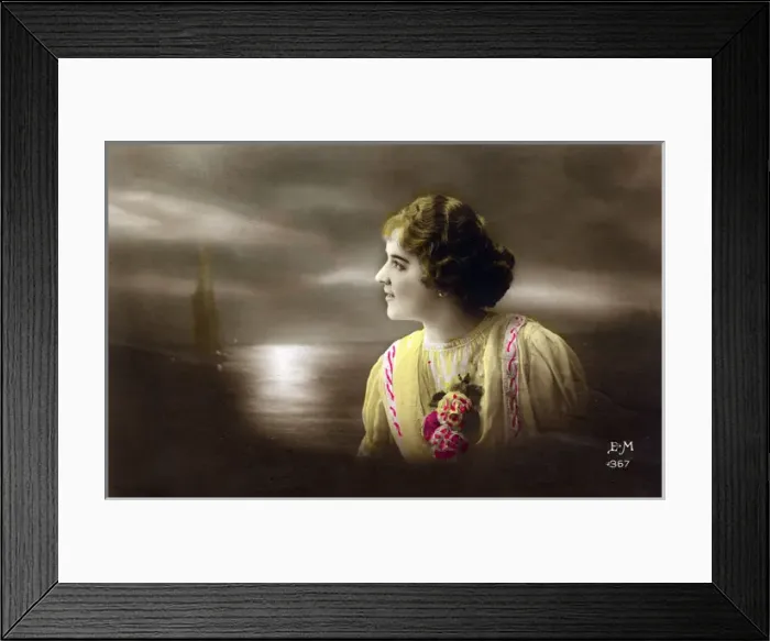 Framed Print : Dreamy young woman Framed Print : Dreamy young woman
