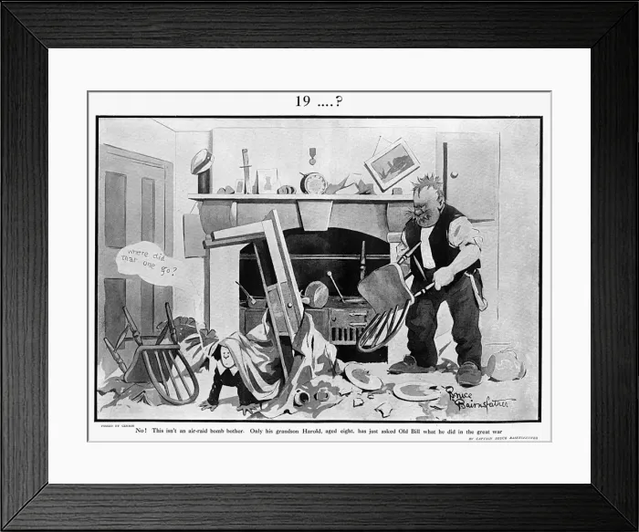 Framed Print : 19 ? by Bruce Bairnsfather Framed Print : 19 ? by Bruce Bairnsfather
