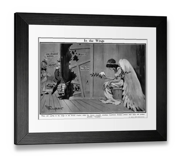 Framed Print : In the Wings by Bruce Bairnsfather Framed Print : In the Wings by Bruce Bairnsfather