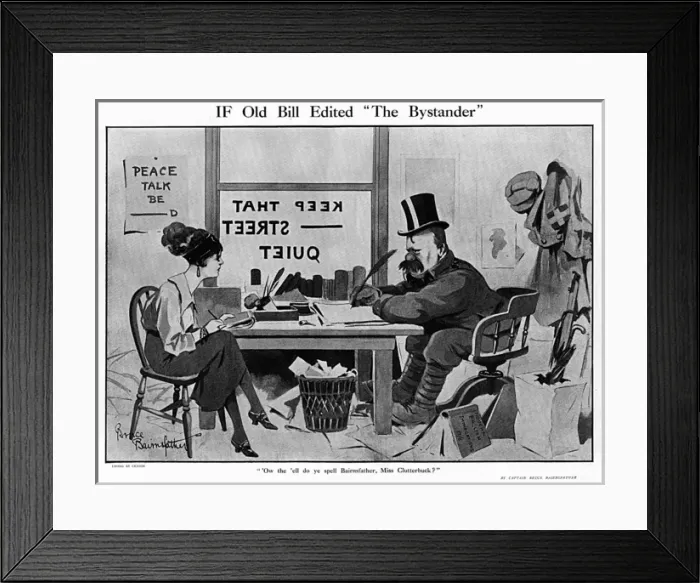 Framed Print : If, by Bairnsfather Framed Print : If, by Bairnsfather