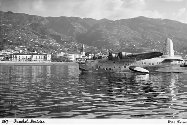 Sunderland plane, Imperial Airways, Funchal, Madeira