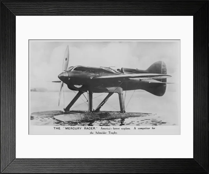 Framed Print : Mercury Racer seaplane Framed Print : Mercury Racer seaplane