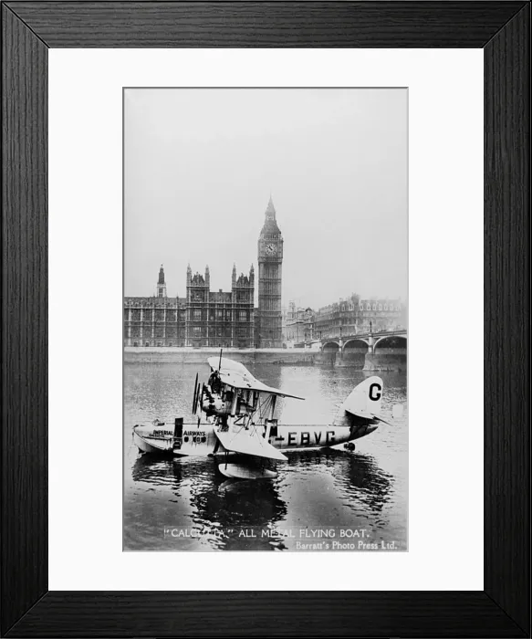 Framed Print : Imperial Airways flying boat Calcutta, London Framed Print : Imperial Airways flying boat Calcutta, London
