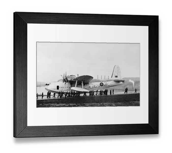 Framed Print : Short Sunderland flying boat, RaF, WW2 Framed Print : Short Sunderland flying boat, RaF, WW2