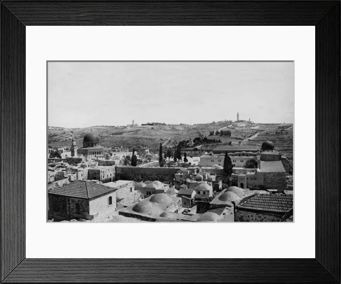 Framed Print : Temple area and Mount of Olives, Jerusalem Framed Print : Temple area and Mount of Olives, Jerusalem