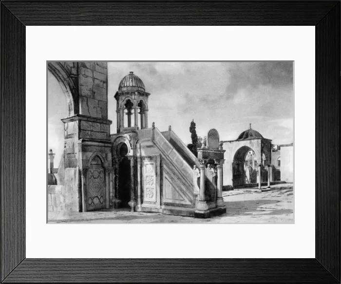 Framed Print : Pulpit of Kadi Burhan ed Din, Jerusalem Framed Print : Pulpit of Kadi Burhan ed Din, Jerusalem