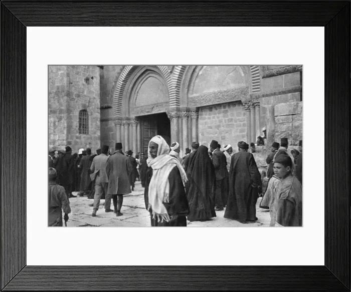 Framed Print : Outside Church of the Holy Sepulchre, Jerusalem Framed Print : Outside Church of the Holy Sepulchre, Jerusalem