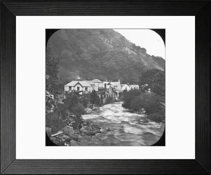 Framed Print : Scenery of Devon - Lynmouth from the bridge Framed Print : Scenery of Devon - Lynmouth from the bridge