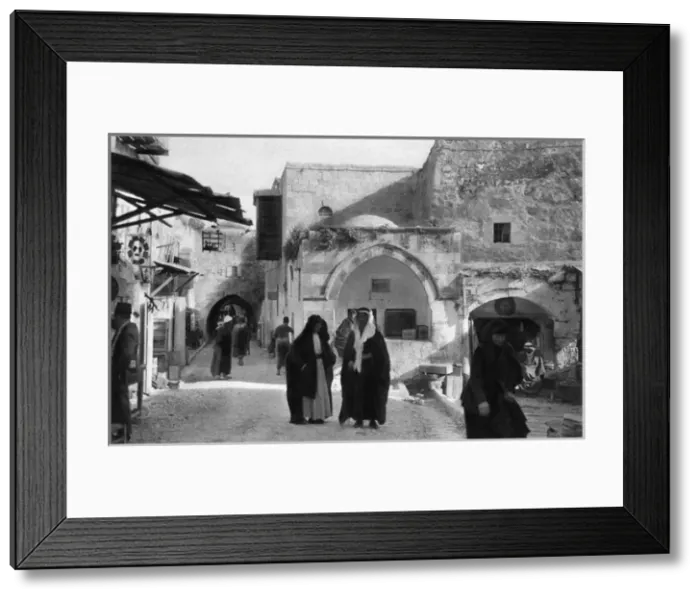 Framed Print : Street scene near Damascus Gate, Jerusalem Framed Print : Street scene near Damascus Gate, Jerusalem