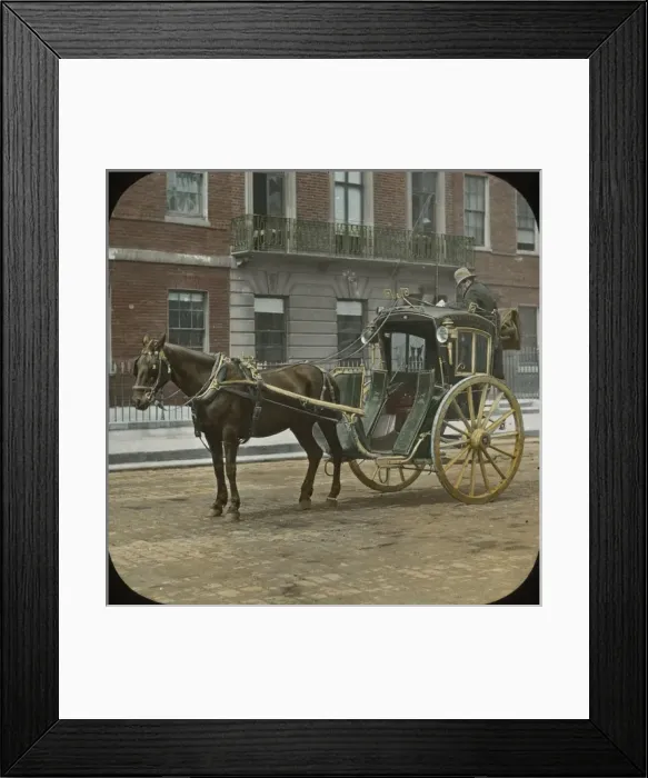 Framed Print : A Hansome cab Framed Print : A Hansome cab
