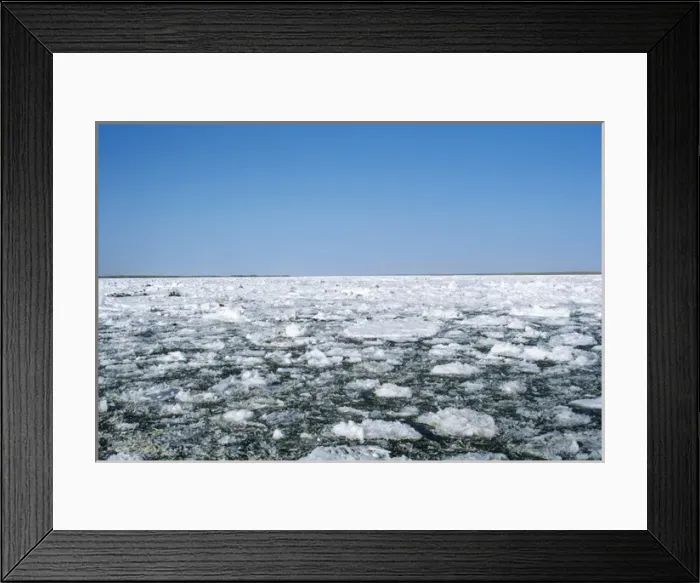 Framed Print : Russia - ice floes Framed Print : Russia - ice floes