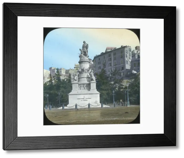 Framed Print : Italy - Genoa - Christopher Columbus Framed Print : Italy - Genoa - Christopher Columbus